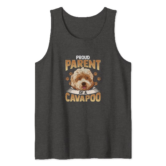 Cavapoo Dog Cavoodle Dogs Poodle Cute Puppy Gift Tank Tops