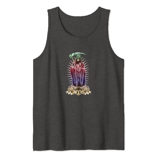 Santa Muerte - Santisima Muerte - Holy Death Tank Tops