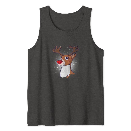 Rudolph The Red Nosed Reindeer Tank Tops