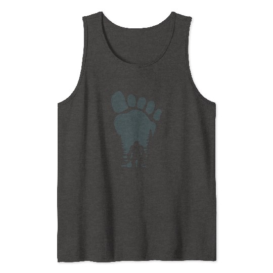 Sasquatch Yeti Bigfoot Wild man Funny saying Tank Tops