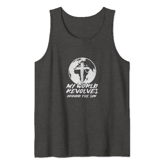Jesu Christu Catholic Protestant Saying Church Tank Tops