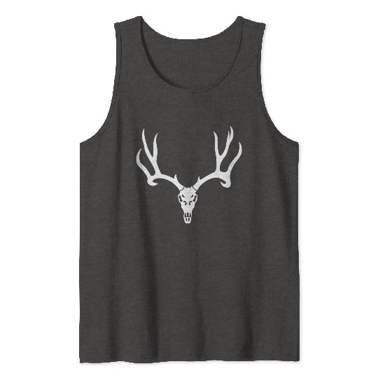 Antler horns elk deer hunting trophy souvenir Tank Tops