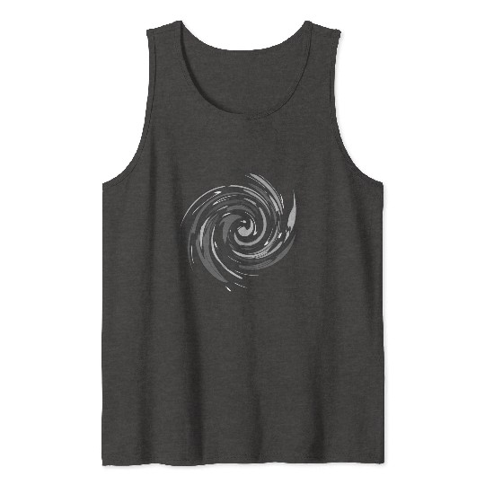 Black and Grey Twist Tank Tops