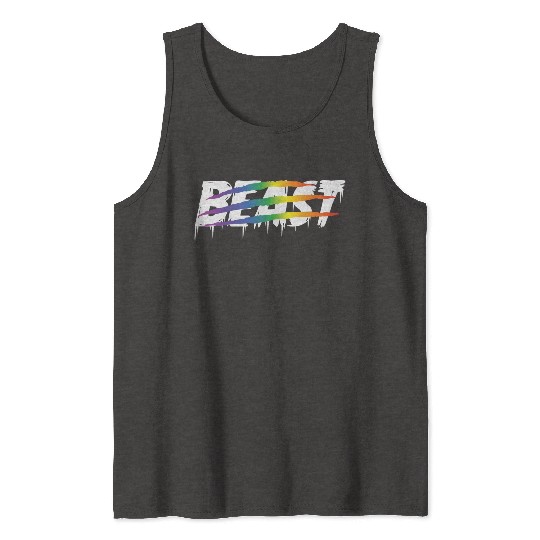 Matching Lesbian Couple Beauty & Beast Part1 Tank Tops