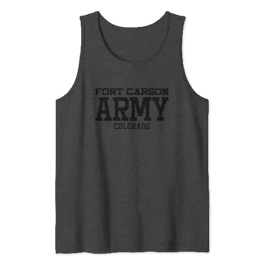 US Army Fort Carson Colorado Military Center Tank Tops