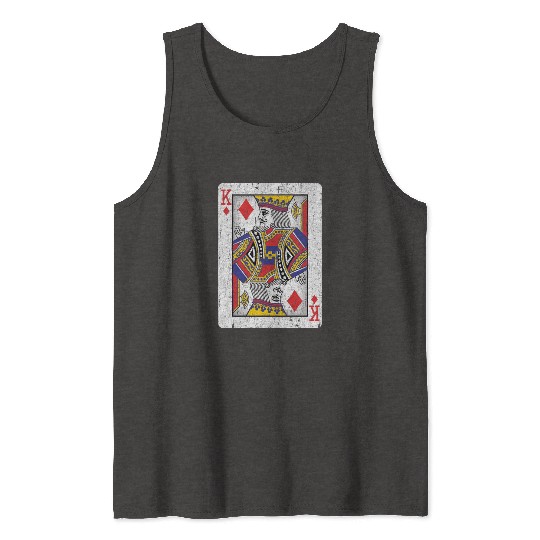 king of diamonds playing card Tank Tops