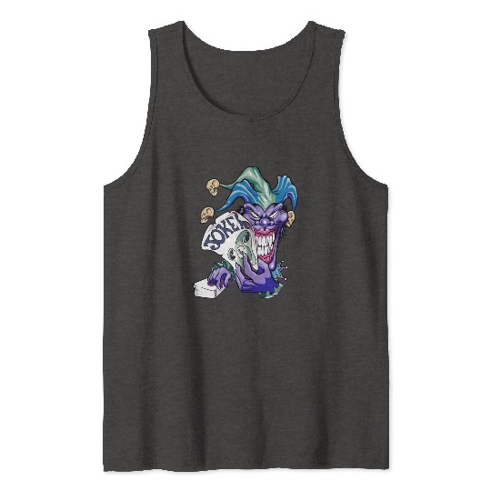Joker with cards Tank Tops