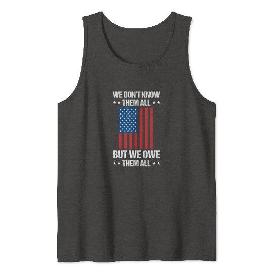 Memorial Day Veterans Day USA U.S. Army America Mi Tank Tops