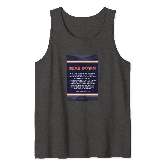 Bear Down Lyrics Poster Tank Tops