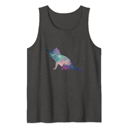 galaxy cat for cats lovers Tank Tops