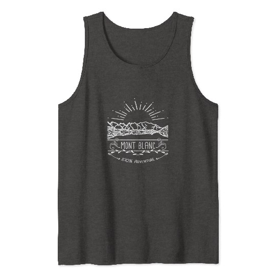 Mont Blanc Mountain Alps France Tank Tops