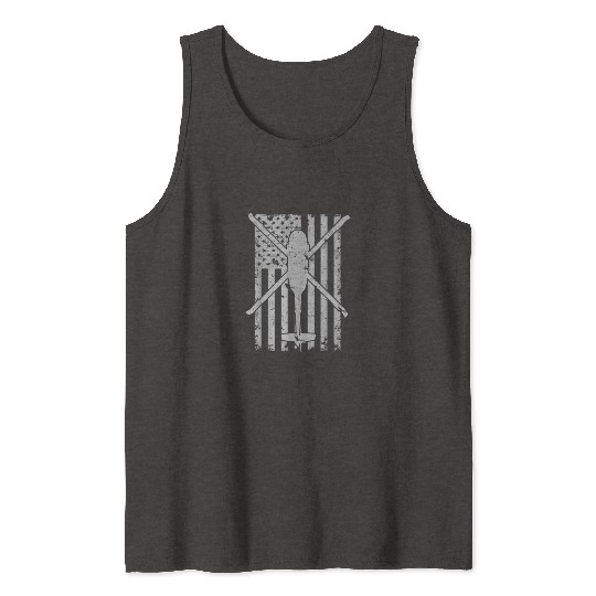 Uh 60 Black Hawk Military Helicopter Patriotic Fla Tank Tops