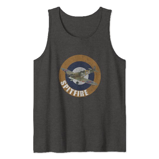 Famous WW2 Planes Supermarine Spitfire Tank Tops