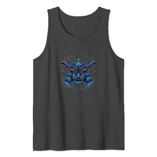 samurai head shinigami mask Tank Tops