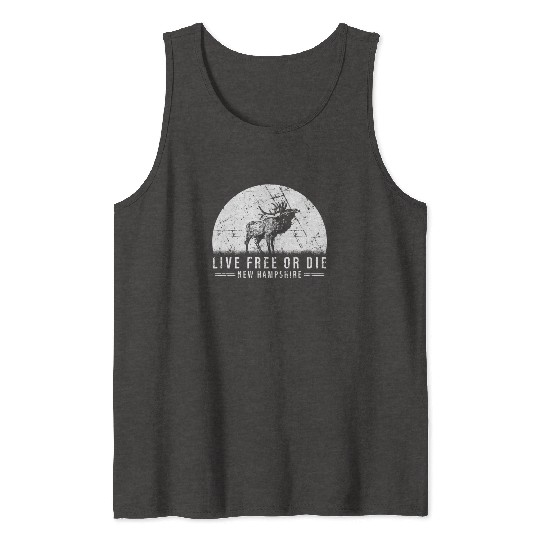 Live Free or Die New Hampshire Hiking Tank Tops