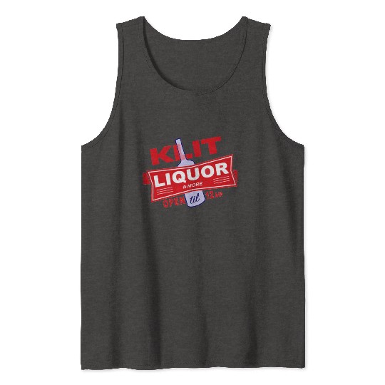 KLIT Liquor parody logo Tank Tops