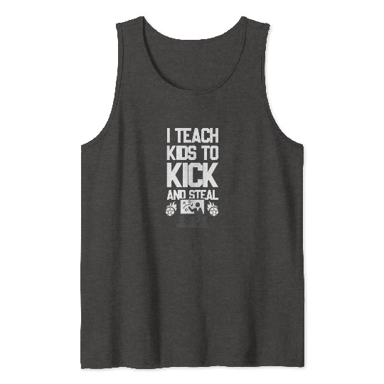 Soccer Coach Football Coach Dad and Mom Gift Idea Tank Tops