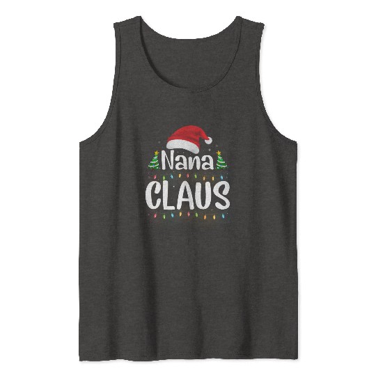 Funny Santa Nana Claus Christmas Family Matching Tank Tops