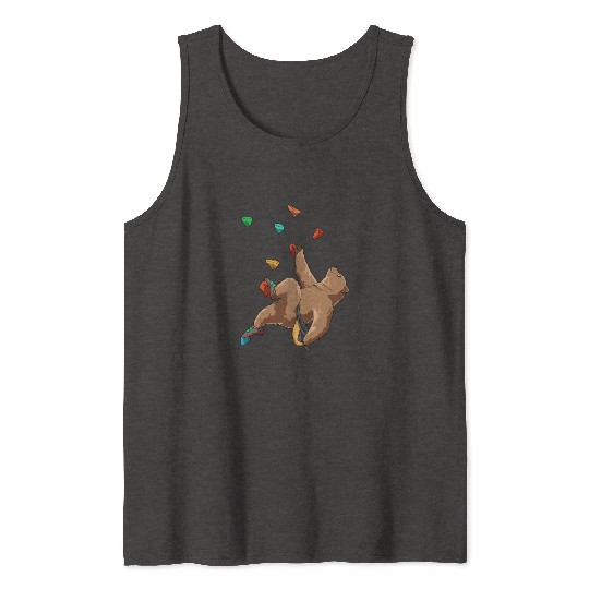 Grizzly Bouldering and Rock Climbing Gift Tank Tops