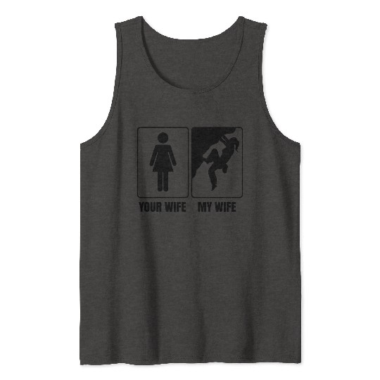 Rock Climbing Free Climber Saying Bouldering Tank Tops