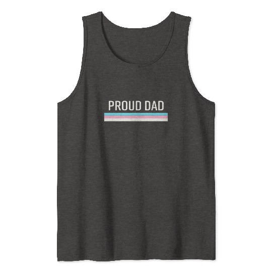 Lgbt Transgender Pride Proud Dad Tank Tops