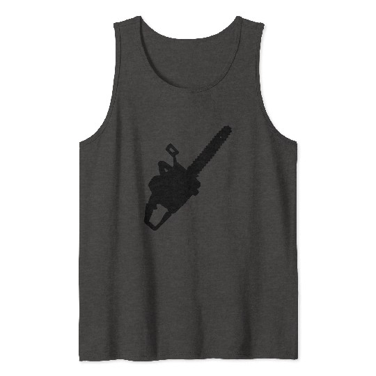 Chainsaw for carpenter or woodworker Tank Tops
