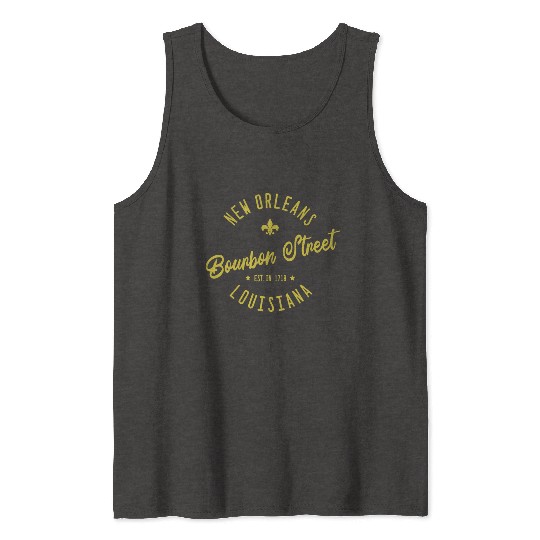 New Orleans Bourbon Street Jazz Tank Tops