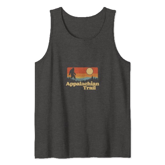 Appalachian Trail Bigfoot Outdoor Lover Vintage 80 Tank Tops