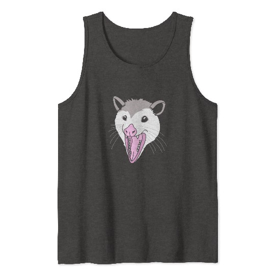 Possum Opossum Face Tank Tops
