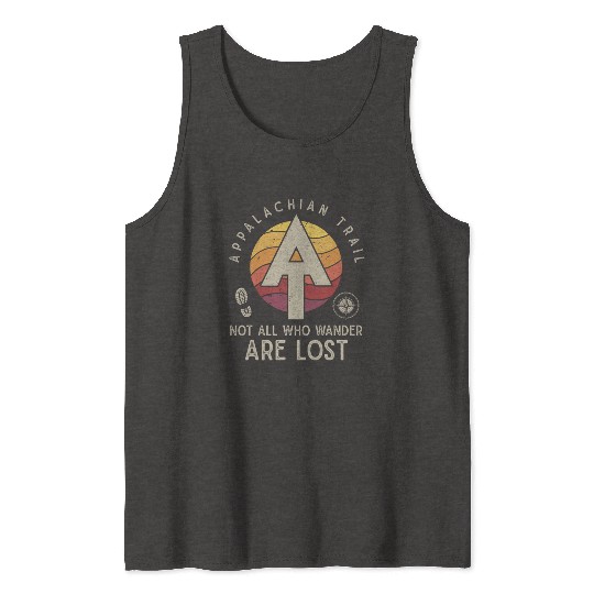 Appalachian Trail Logo Hiking Wander in the US Tank Tops