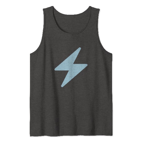Blue Lightning Bolt Tank Tops