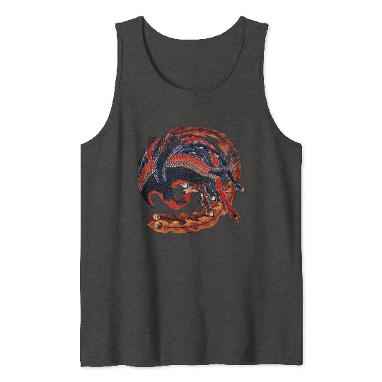 Phoenix that glares in all directions by Hokusai Tank Tops