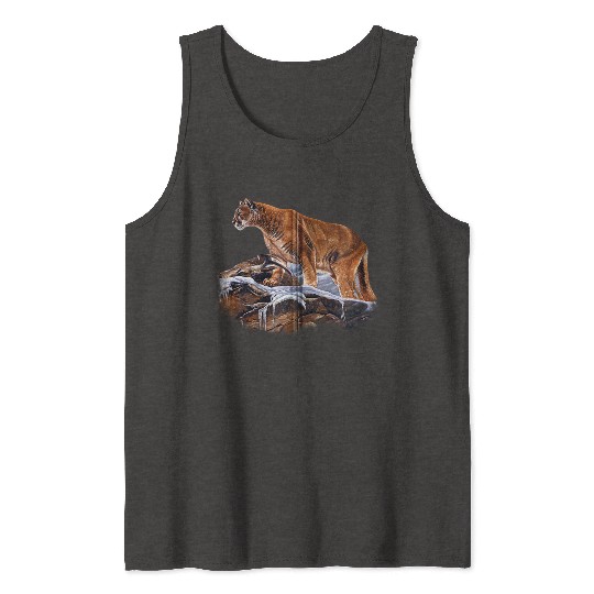 Mountain Lion Cougar Tank Tops