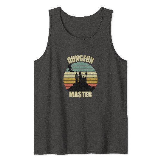 Dungeon Master - Bez I'm DM Smiles Retro Dragon Tank Tops