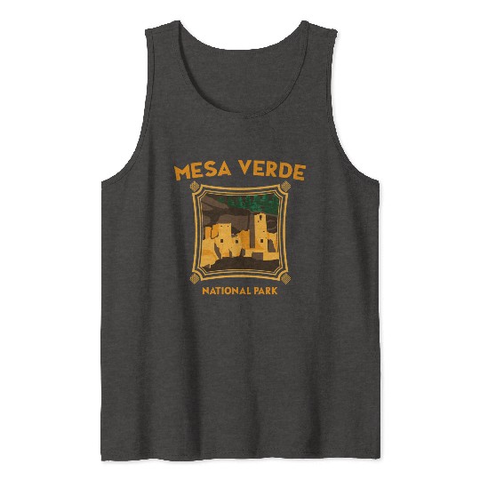 Mesa Verde National Park Novelty Graphic Design Tank Tops