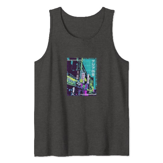 Aesthetic Vaporwave Japan Style 80s 90s Tokyo Asia Tank Tops