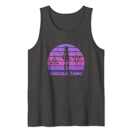 Ahsoka tano - Synthwave Tank Tops