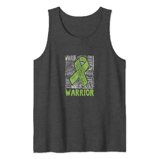 Non-Hodgkins Lymphoma Warrior Lime Green Awareness Tank Tops