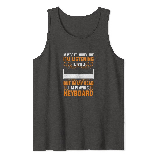 Keyboard Keyboardist Musician Music Tank Tops