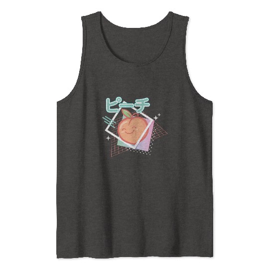 90s peach kawaii Tank Tops