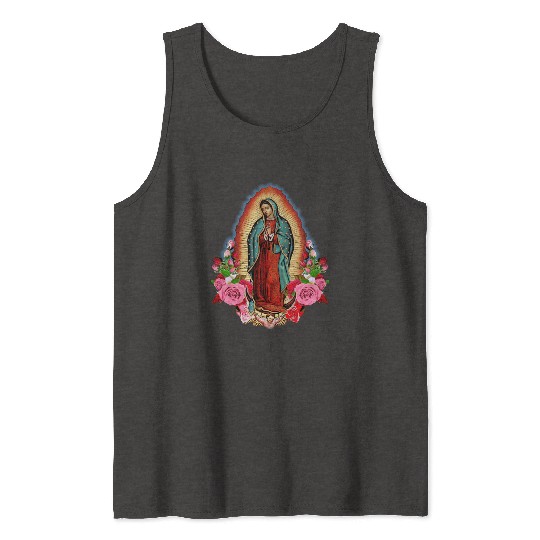 Our Lady Of Guadalupe Saint Virgin Mary birthday c Tank Tops