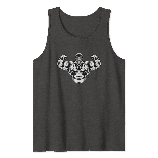 Fitness Gorilla, Gorilla, Beast, Primal, Fitness Tank Tops