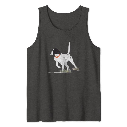 Bird Hunting Hunter English Pointer Dog Tank Tops