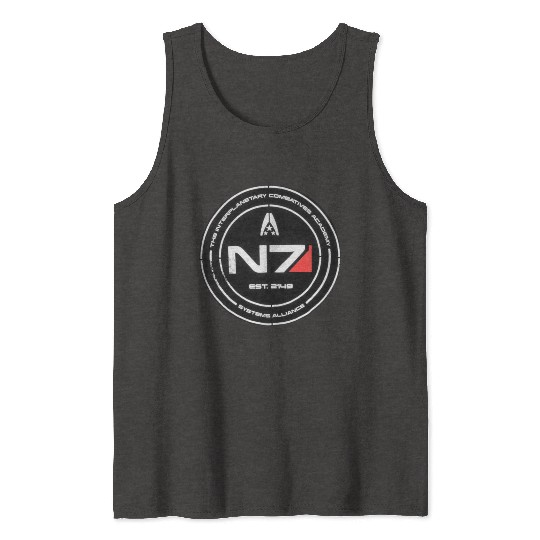 N7 Mass Effect Commander Shepherd Tank Tops