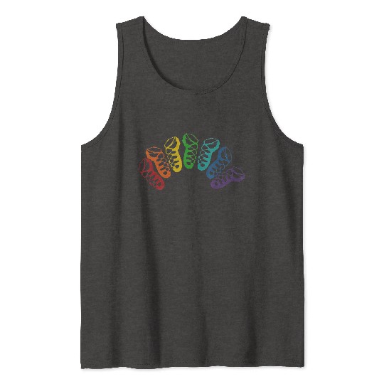 Irish Dance Ghillie Rainbow Tank Tops