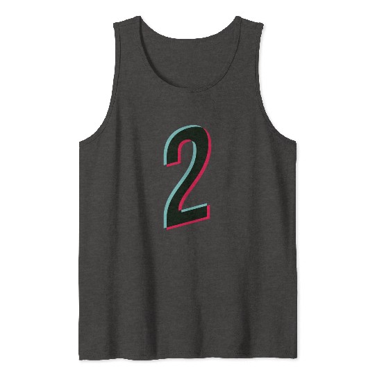 2 - jersey number - Tiktok glitch Tank Tops
