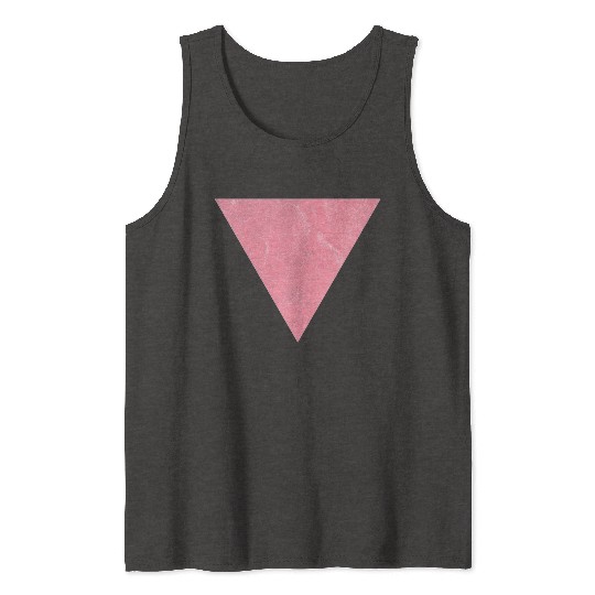 Vintage Gay Pride Pink Triangle Vintage LGBT Tank Tops