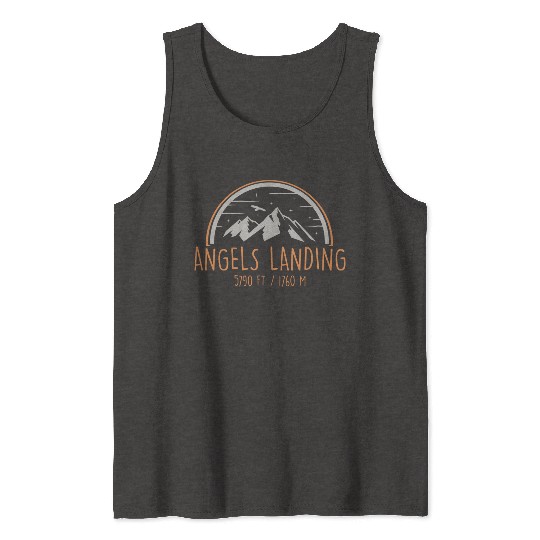 Angels Landing Zion National Park Mountain Hikers Tank Tops