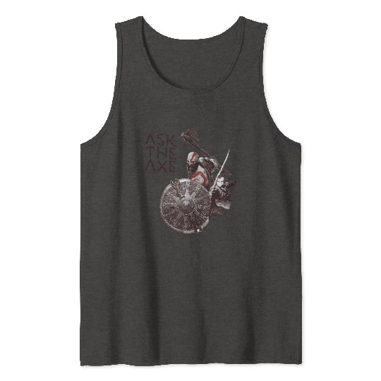 God Of War Ask The Axe Tank Tops