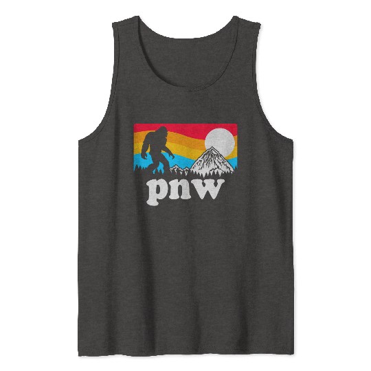 PNW Pacific Northwest Bigfoot Tank Tops